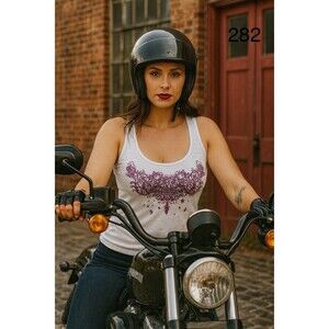 Harley-Davidson Womens S Lake George NY Biker Sleeveless Tank Top Y2K